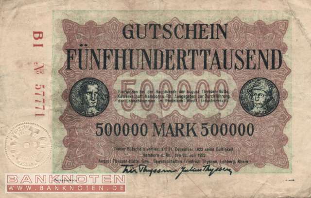 Hamborn - 500.000  Mark (#I23_2106h_F)