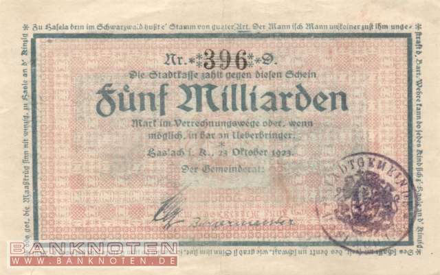 Haslach - 5 Billion Mark (#I23_2243b_VF)