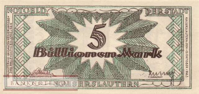 Kaiserslautern - 5 Billionen Mark (#I23_2541k-6_UNC)