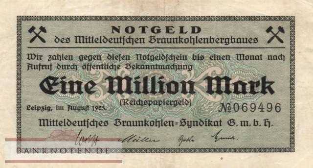 Leipzig - 1 Million Mark (#I23_3086b_VF)