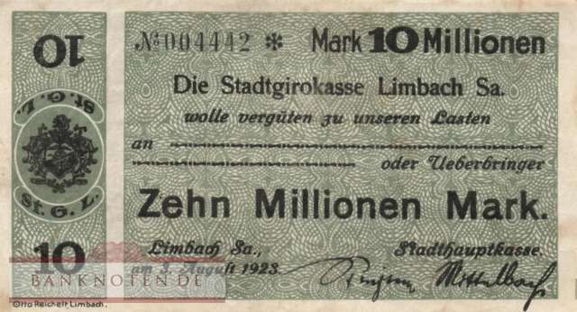 Limbach - 10 Millionen Mark (#I23_3272d-5_VF)