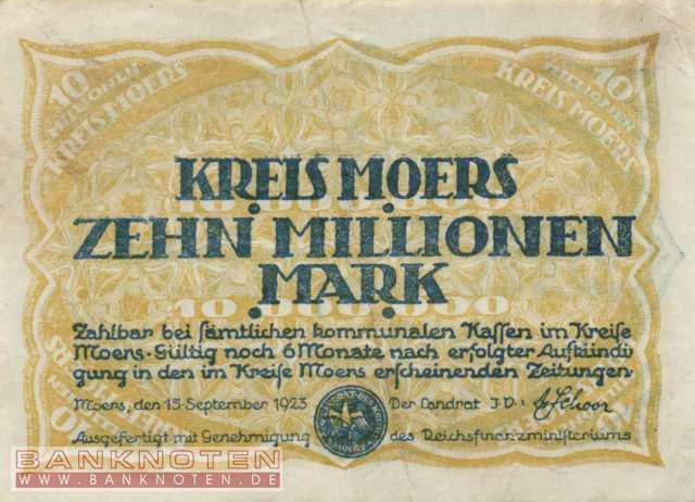 Moers - 10 Millionen Mark (#I23_3593o_VF)