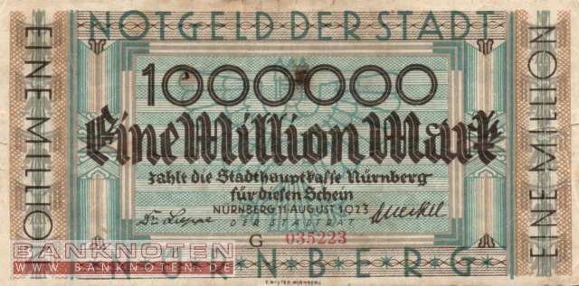 Nürnberg - 1 Million Mark (#I23_3970b-2_VG)