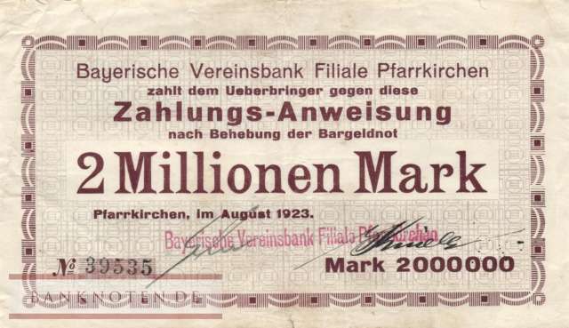 Pfarrkirchen - 2 Millionen Mark (#I23_4288a-3_F)