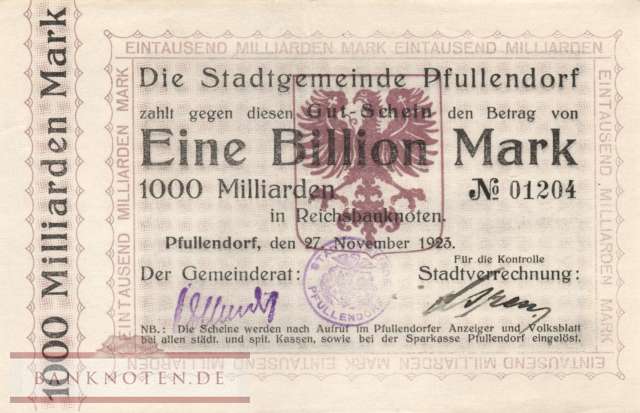 Pfullendorf - 1 Trillion Mark (#I23_4303i_XF)