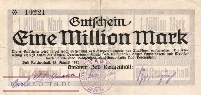 Bad Reichenhall - 1 Million Mark (#I23_4501a-2_G)