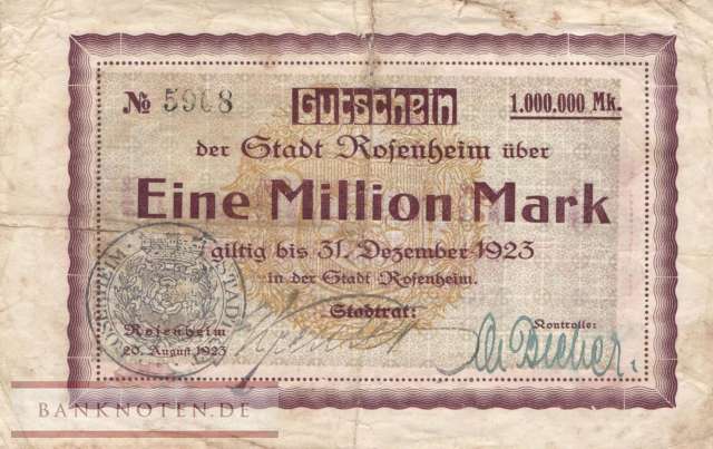 Rosenheim - 1 Million Mark (#I23_4627_VG)