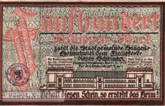 Singen - 500 Million Mark (#I23_4795r_AU)