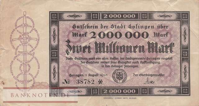 Solingen - 2 Million Mark (#I23_4809e-3_F)