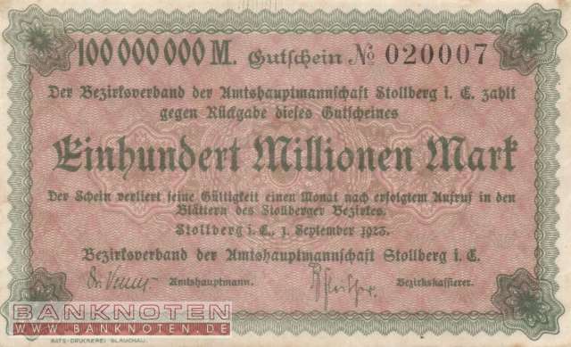Stollberg - 100 Millionen Mark (#I23_4892g-2-1_VF)