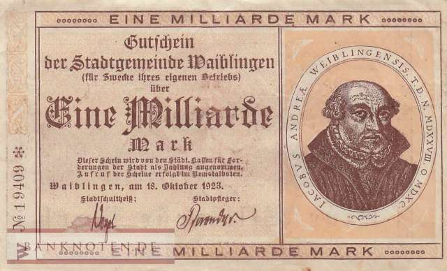 Waiblingen - 1 Billion Mark (#I23_5379c-1_VF)