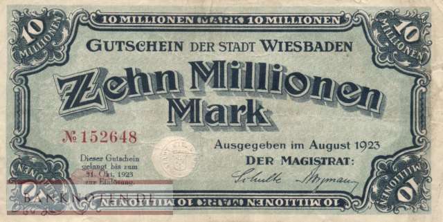 Wiesbaden - 10 Millionen Mark (#I23_5611a-2_F)