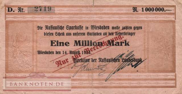 Wiesbaden - 1 Million Mark (#I23_5613d_VG)