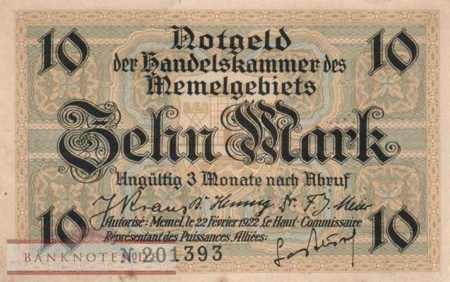 Memel - 10  Mark (#MEM-05b_AU)