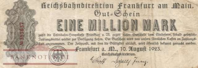Reichsbahn Frankfurt - 1 Million Mark (#RB008_02_F)