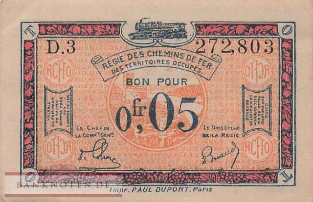 Deutschland - 0,05  Franc (#RPR-56_XF)