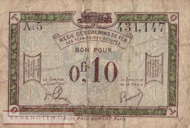 Germany - 0,10  Franc (#RPR-57_F)