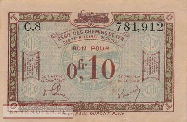 Germany - 0,10  Franc (#RPR-57_VF)