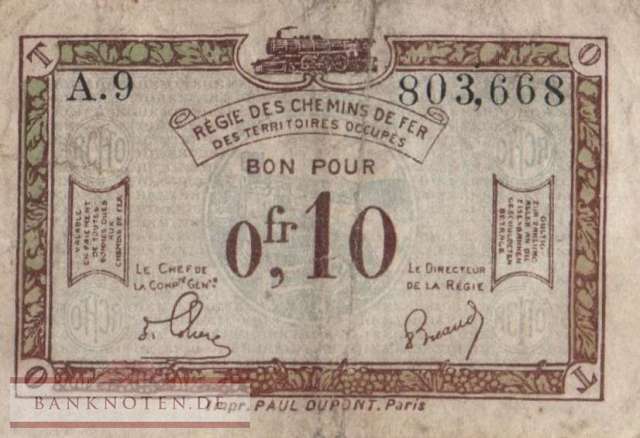 Germany - 0,10  Franc (#RPR-57_VG)