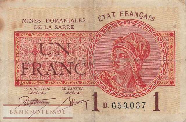 Saar - 1  Franc (#SAR-02_F)