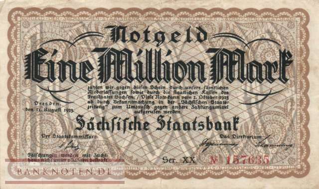 Sachsen - 1 Million Mark (#SAX30_F)
