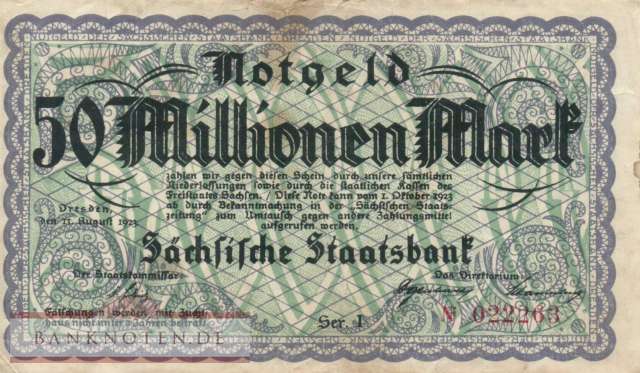 Sachsen - 50 Million Mark (#SAX33_F)