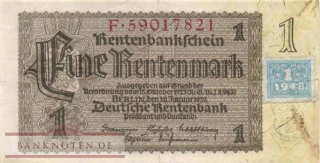 Deutschland - 1  Deutsche Mark (#SBZ-01b_VF)
