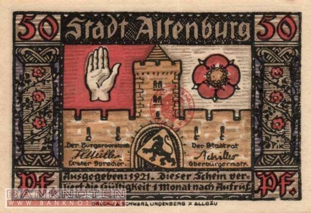 Altenburg - 50  Pfennig (#SS0021_1b-5_UNC)