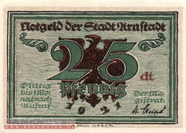 Arnstadt - 25  Pfennig (#SS0043_2-6_UNC)