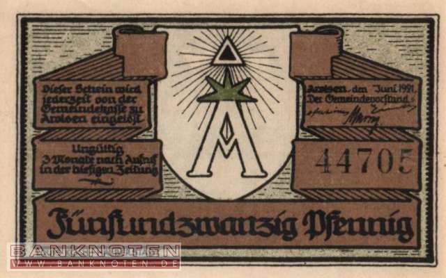 Arolsen - 25  Pfennig (#SS0044_1a-2_UNC)