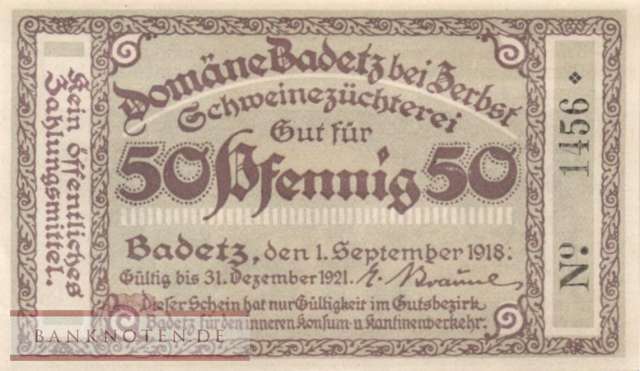 Badetz - 50  Pfennig (#SS0059_1-2-1_UNC)