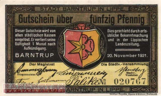 Barntrup - 50  Pfennig (#SS0066_1-1-1_UNC)