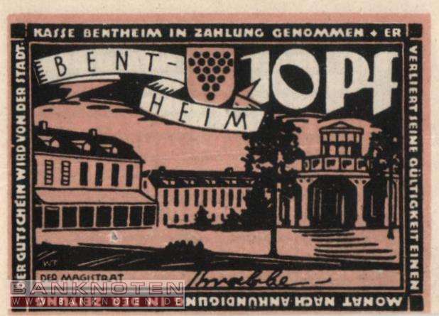 Bentheim - 10  Pfennig (#SS0075_1-1_UNC)