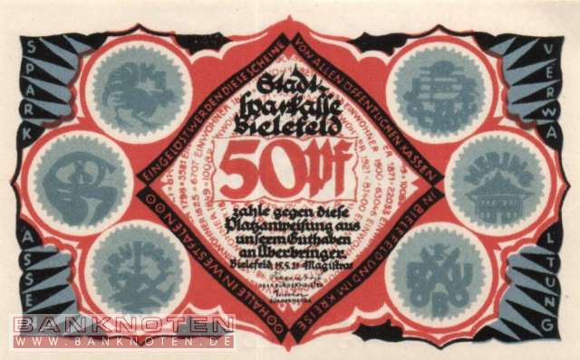 Bielefeld - 50  Pfennig (#SS0103_5a-1_UNC)