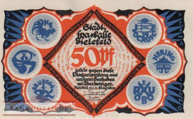 Bielefeld - 50  Pfennig (#SS0103_5b-1_UNC)
