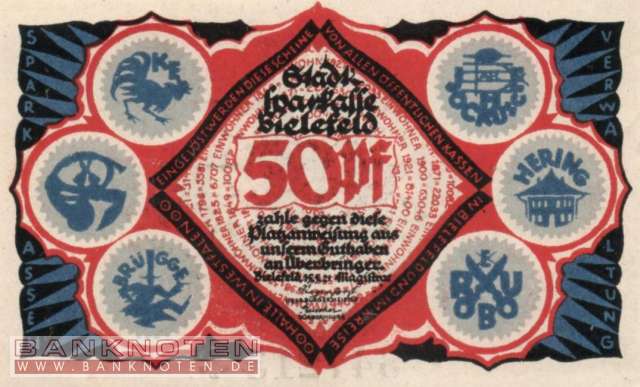 Bielefeld - 50  Pfennig (#SS0103_5b-6_UNC)