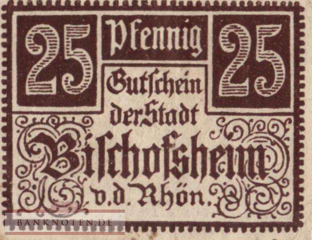 Bischofsheim - 25  Pfennig (#SS0107_1-2_XF)