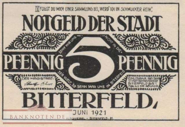 Bitterfeld - 5  Pfennig (#SS0111_1-1-09_AU)