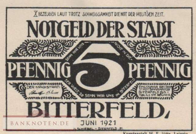Bitterfeld - 5  Pfennig (#SS0111_1-1-10_UNC)