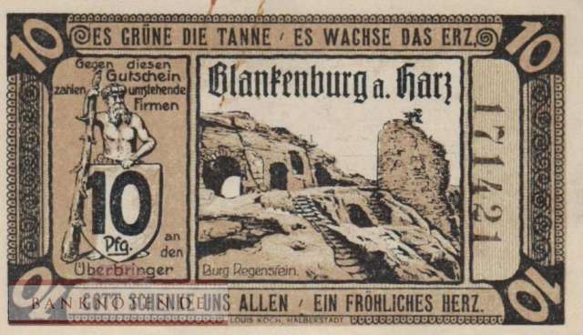 Blankenburg am Harz - 10  Pfennig (#SS0114-1-2-1_AU)