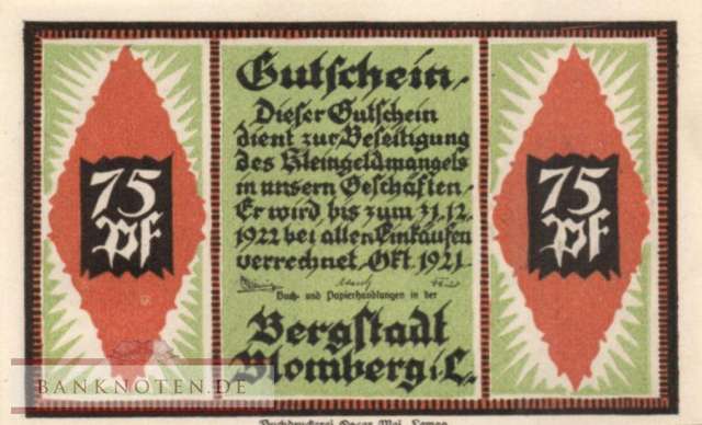 Blomberg - 75  Pfennig (#SS0120_1b-3_UNC)