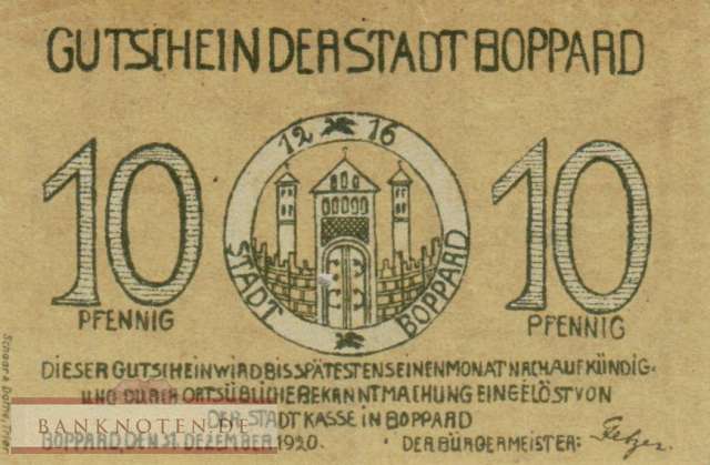 Boppard - 10  Pfennig (#SS0142_1-1_AU)
