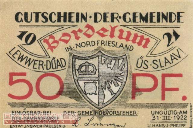 Bordelum - 50  Pfennig (#SS0143_1-1_UNC)