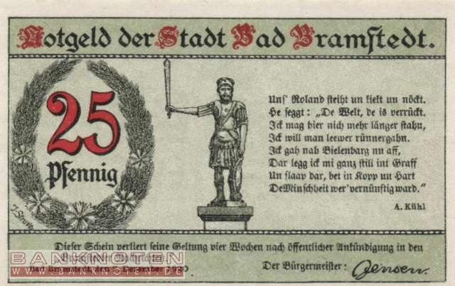 Bad Bramstedt - 25  Pfennig (#SS0151_1-1_UNC)