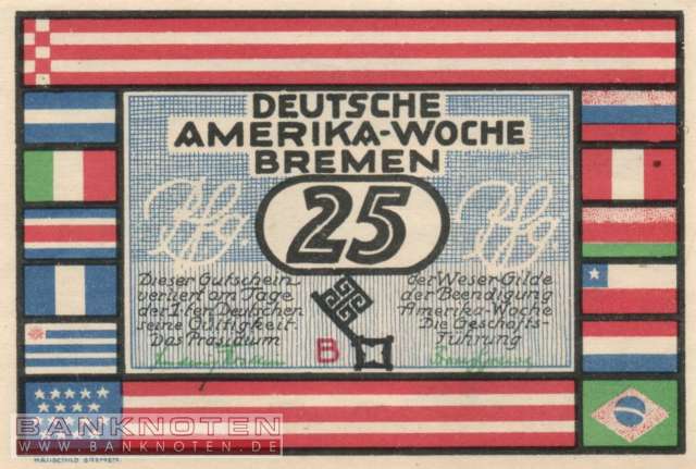 Bremen - 25  Pfennig (#SS0166_1-1B_UNC)