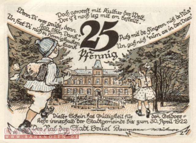 Brüel - 25  Pfennig (#SS0191_1-2_UNC)