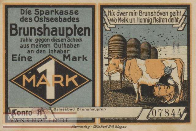 Brunshaupten - 1  Mark (#SS0195_2a-3_AU)