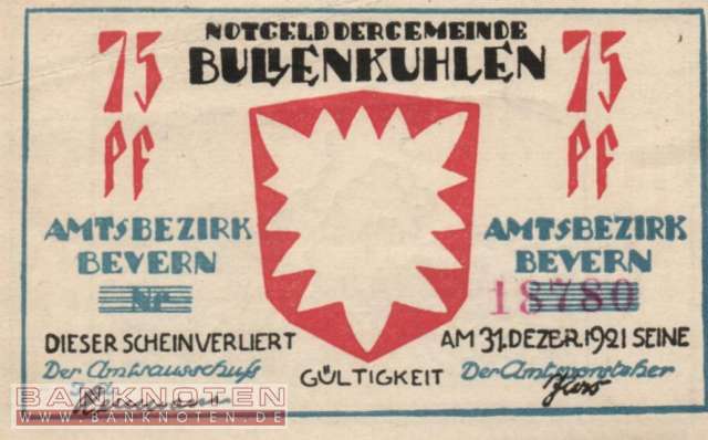 Bullenkuhlen - 75  Pfennig (#SS0206_2a-3-1_UNC)
