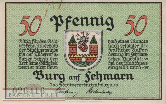 Burg auf Fehmarn - 50  Pfennig (#SS0207_1-2_AU)