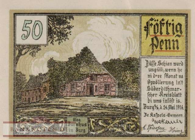Burg in Süderdithmarschen - 50  Pfennig (#SS0208_1a-1_AU)